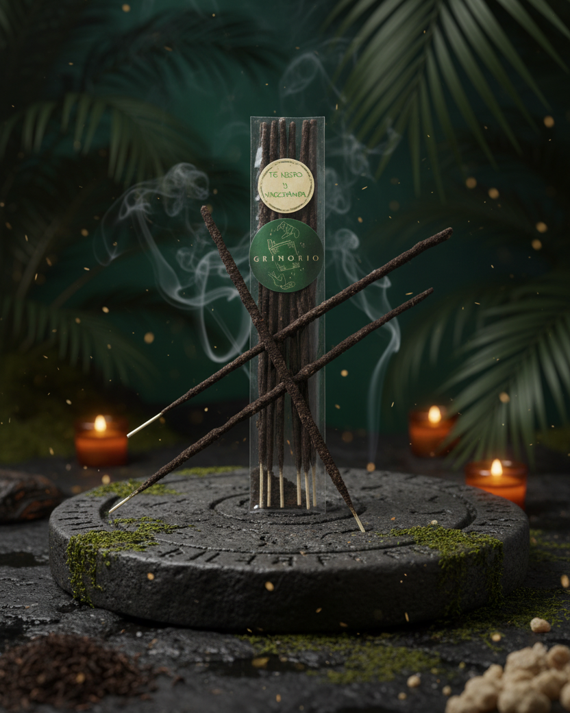Incienso de Té Negro con Nag Champa