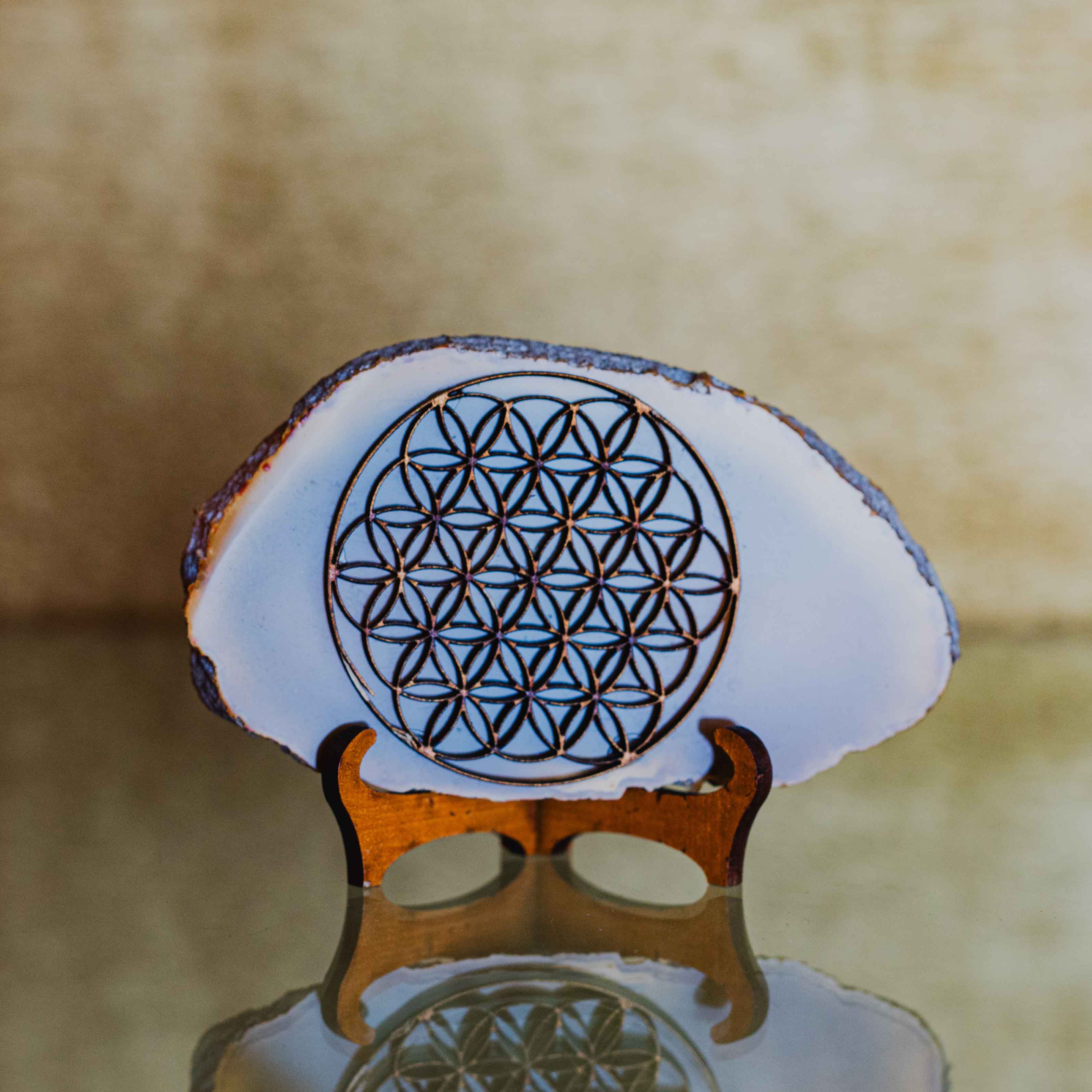 Ágata geometría Flor de la vida