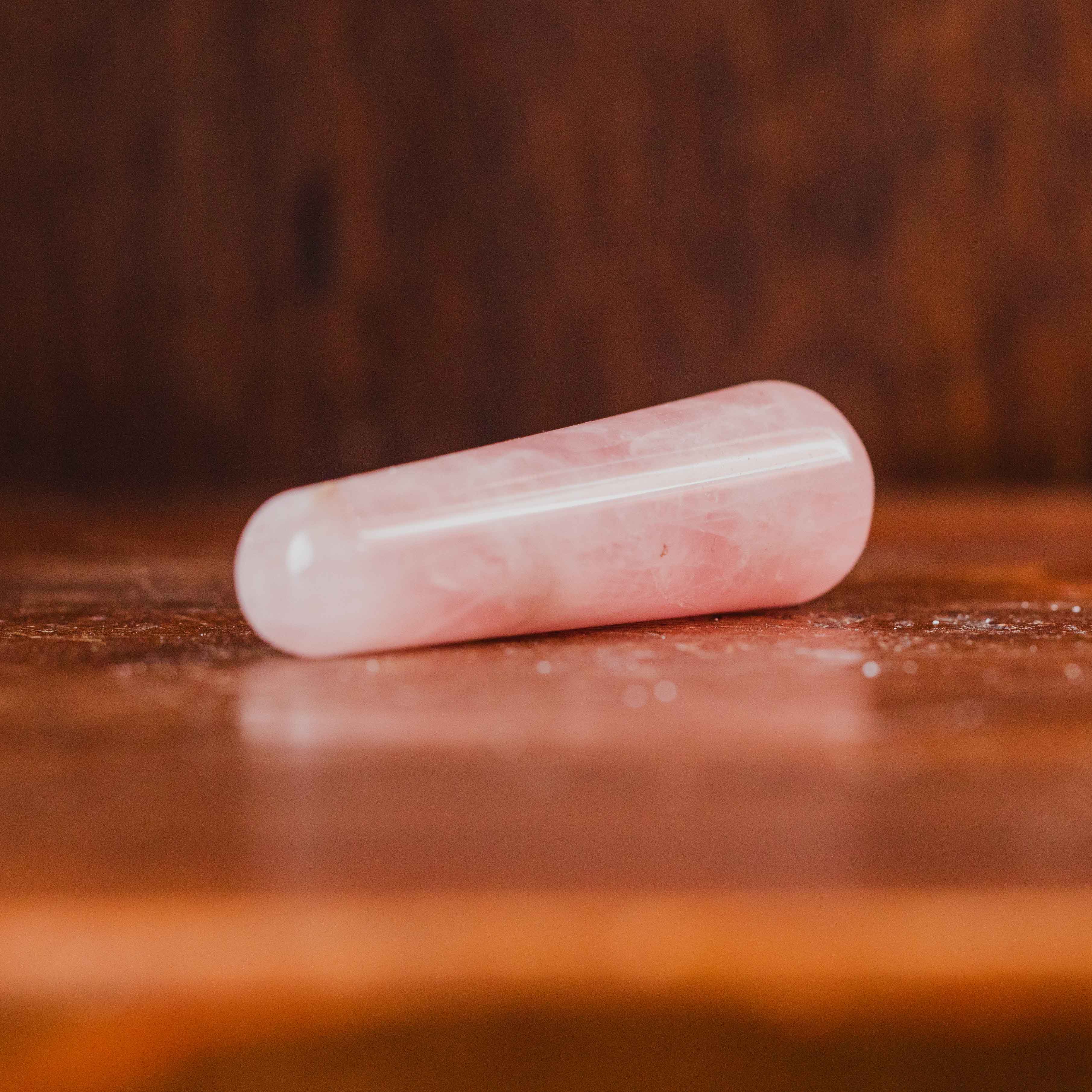Masajeador de Cuarzo Rosa