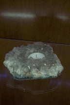 Porta Velas de Drusa de Cristal